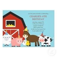 Farm Animal Birthday Party