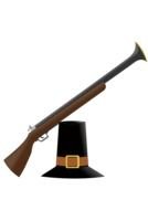 Riffle and hat clipart