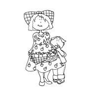 Dearie Dolls with Squirrel Nest drawing