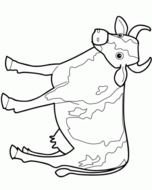 Cow Coloring Pages drawing