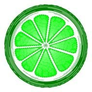 Lime Slice as a graphic illustration