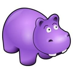 Cartoon Hippo Clip Art N28