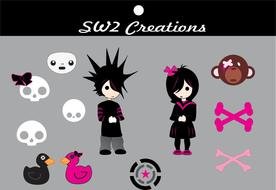 SW2 Creations as a graphic illustration