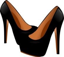 Black High Heels Clip Art N12