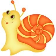 Funny Cartoon Snail
