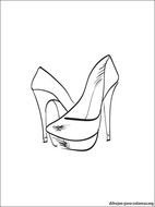 Colorear Dibujo De Zapatos Para Mujer Gratis En Nuestro Sitio Web