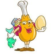Cartoon Protein Foods