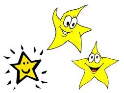 yellow stars drawing