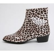 Ankle Boots with animal print