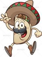 Taco Cartoon Clip Art N39