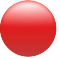 red circle on black as a picture for clipart