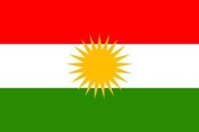 Flag of Kurdistan, drawing