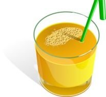 fresh Orange Juice3d drawing