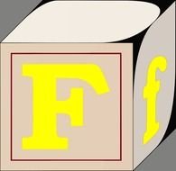 letter f drawing