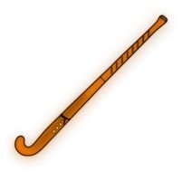 Field Hockey Stick Clip Art N11