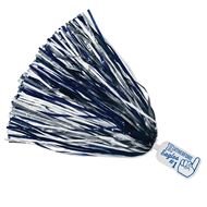 black and white pompom on a white background