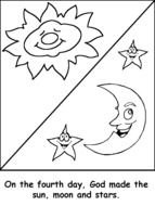 Creation Days Coloring Pages drawing
