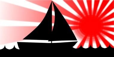 Red Sun Clip Art drawing