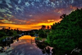 Beautiful Sunrise in countryside