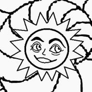 Moon And Stars Coloring Pages drawing