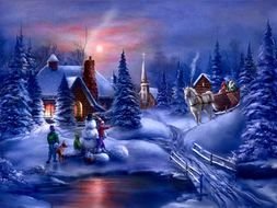 Christmas Winter Scenes Screensavers