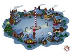 Santas Village At North Pole drawing