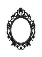 black vintage mirror frame