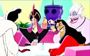 Captain Hook And Jafar as a graphic illustration