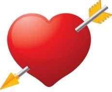 Happy Valentines Day heart drawing