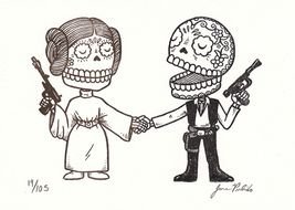 DIA De Los Muertos Star Wars drawing