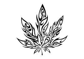 Marijuana Pot Leaf Tattoo Designs
