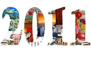 2011 as a colorful picture