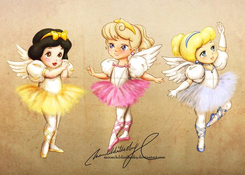 fairies with skirts of different colors