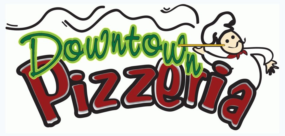 Downtown Pizzeria as a logo