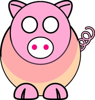 Cartoon Pig Clip Art N67