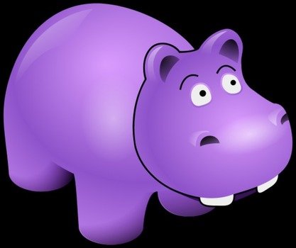 Cartoon Hippo Clip Art N28
