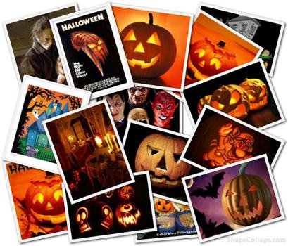 Online Poster Photo Collage Shapes