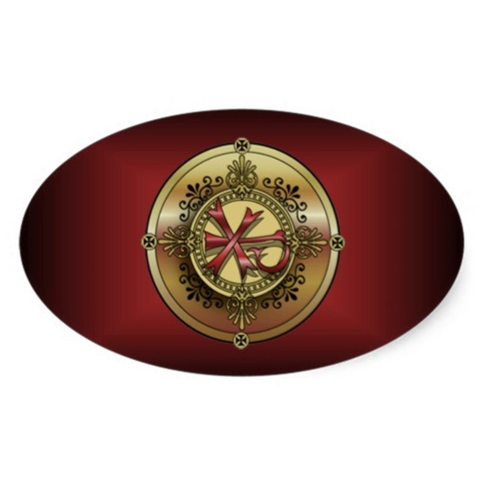Chi Rho Monogram Christian Symbol P amp X Sticker