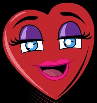 Smiling Female Heart