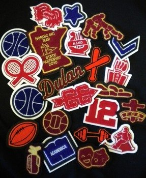 High School Letterman Jackets Patches