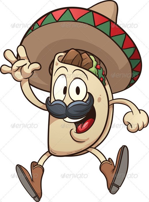 Taco Cartoon Clip Art N39