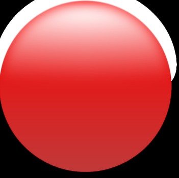 red circle on black as a picture for clipart