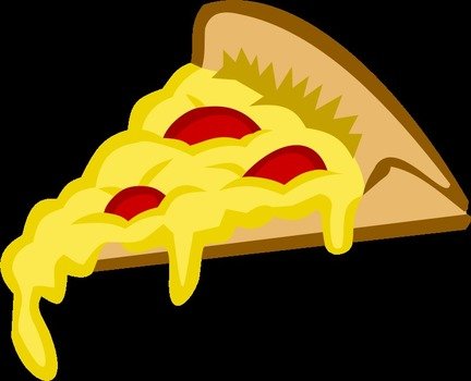 Cartoon Cheese Pizza Slice N7