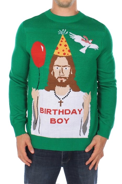 Happy Birthday Jesus Sweater drawing