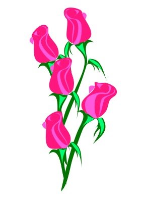 Pink Rose Clip Art N35