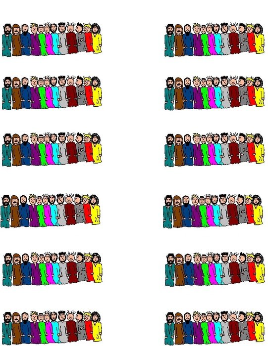 clipart with 12 students