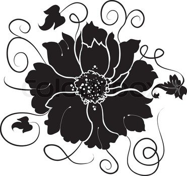 Gothic Flower drawing