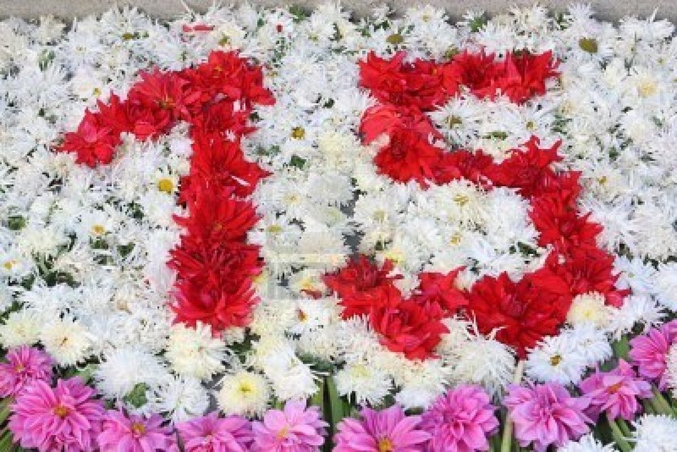 Flowers With Numbers 15 drawing