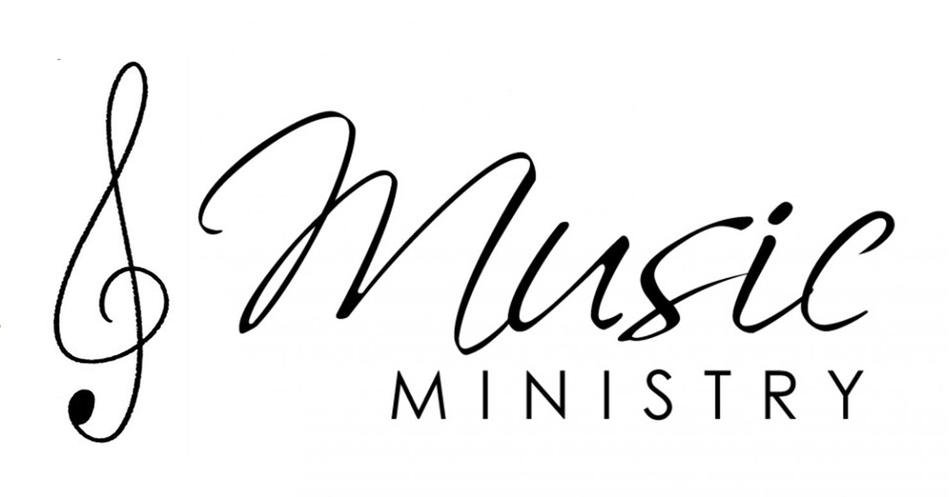 music Ministry, black and white banner
