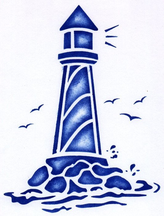 Printable Lighthouse Stencils